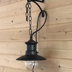 Cast Metal Hanging Hook Bracket Plant / Lantern / Basket / Fire Bucket Bracket / Light / Outdoor Indoor Black Brass British Heavy Duty image 5