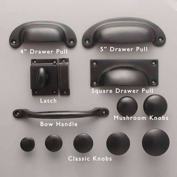 Black Drawer Pulls Etsy