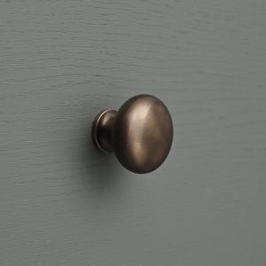 Cast Aged Brass Kitchen Cabinet Handles Hardware | Shropshire Shaker ...