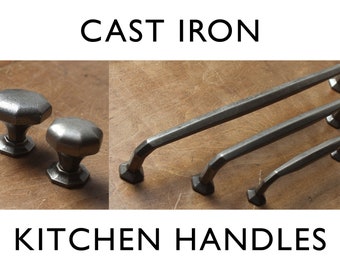 1 x Montrose Handle -  Vintage Antique Style Drawer Pulls Cabinet Kitchen Cupboard Door Pulls Plain Iron Heavy Duty Quality Made Pulls