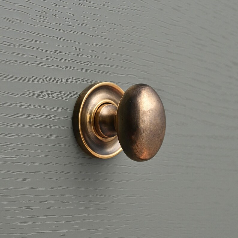 Hand-cast Aged Brass Cabinet Hardware | Shaker Kitchen Knobs & Pulls - Etsy