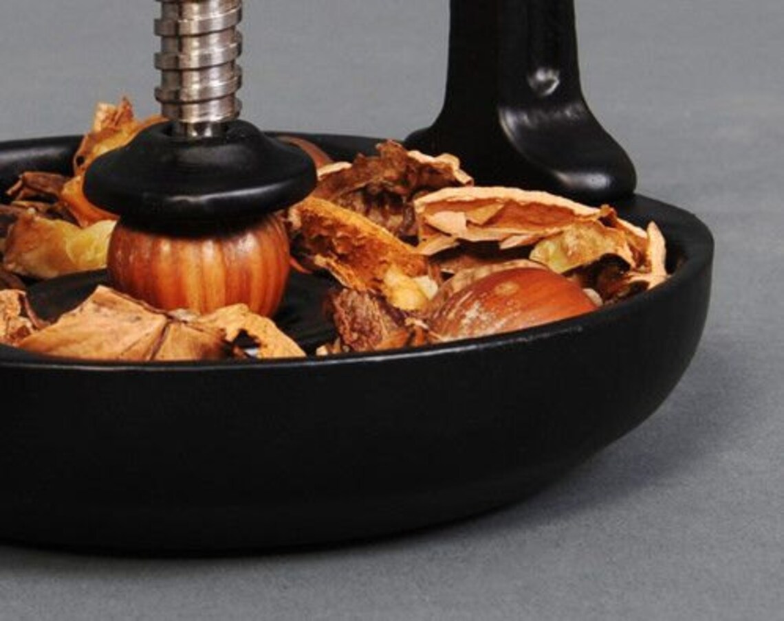 Cast Iron Nutcracker Bowl Catcher Solid Made Vintage Heavy Etsy UK