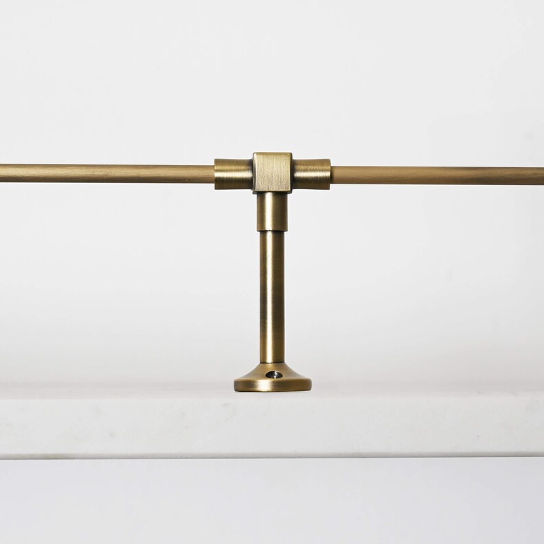 Fiddle Rail Posts Aged Brass Gallery Rail | Kitchen Tipping Shelf Fiddle - Etsy