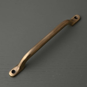 Light Aged Brass Cabinet Handles & Knobs | Solid Kitchen Cupboard Pulls ...