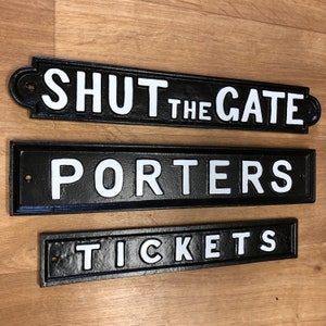 Railway Signs x2 GWR And Southern Railway Cast Iron Repro Plaques *PACKAGE DEAL* Railway Signs x2 GWR And Southern Railway Cast Iron Repro Plaques *PACKAGE DEAL*
