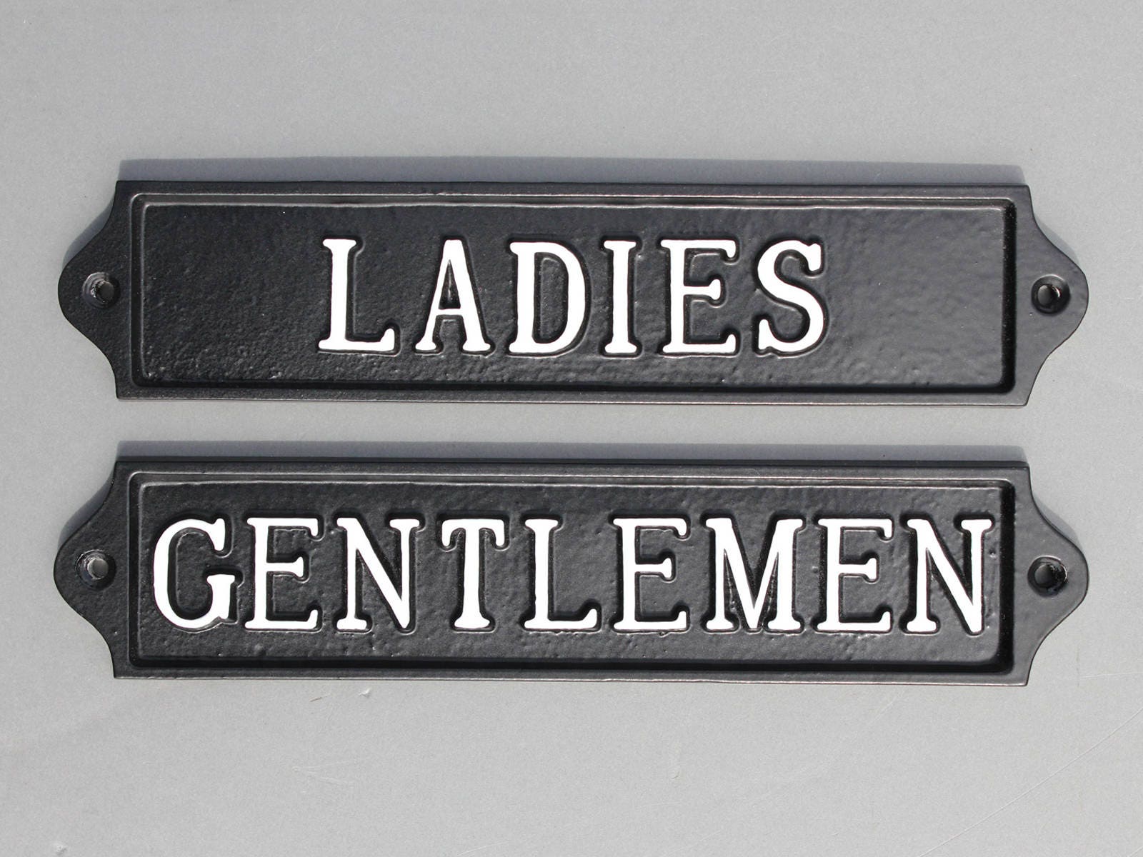 Vintage Victorian Style TOILET BATHROOM Door Sign Cast Iron Period Plaque Metal Vintage Victorian Style TOILET BATHROOM Door Sign Cast Iron Period Plaque Metal