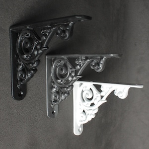 5 x 4 Inch Art Nouveau Cast Iron Shelf Bracket
