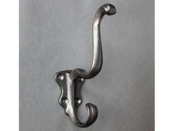 Swan Neck Cast Iron Hat & Coat Hook - Decorative Antique Victorian Bedroom  Bathroom Towel Door Wall Victorian Vintage Hooks