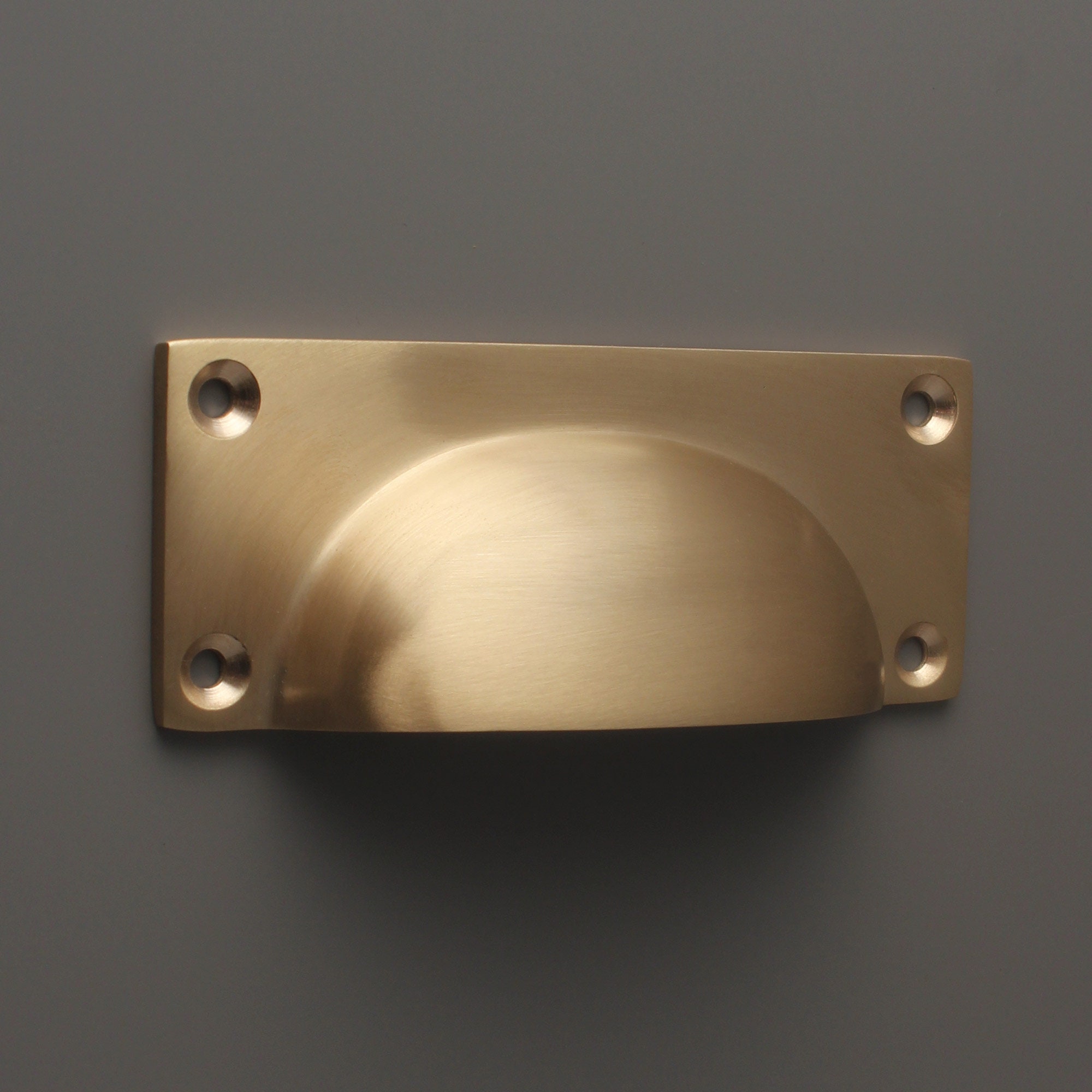 Brushed Satin Brass Kitchen Cupboard Handles Knobs Pulls Cup Etsy Canada