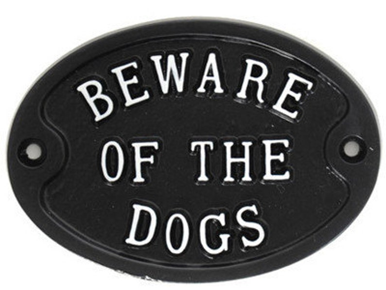 Beware of the Dogs Warning Dog Sign Dogs Gate Sign Dog Pet - Etsy