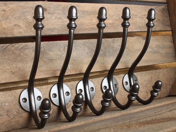 5 X Large Cast Iron Acorn Double Hook. Vintage Style Bathroom Bath Towel  Hooks. Antique Old Style Hat & Coat Hooks Classic Style Ch22x5 -  Canada