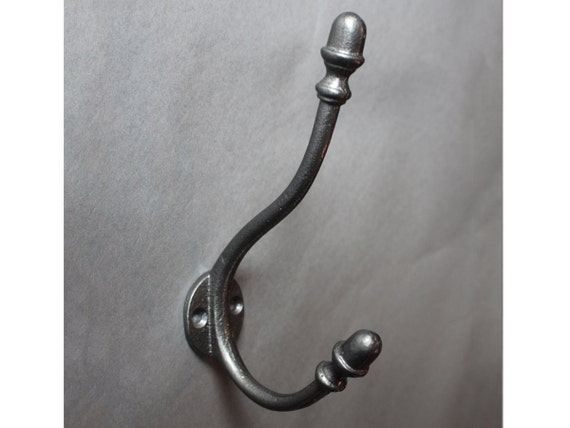 Acorn Cast Iron Coat Hook Decorative Antique Victorian Bedroom Bathroom  Towel Door Wall Victorian Vintage Double Hat & Coat Hooks CH13 