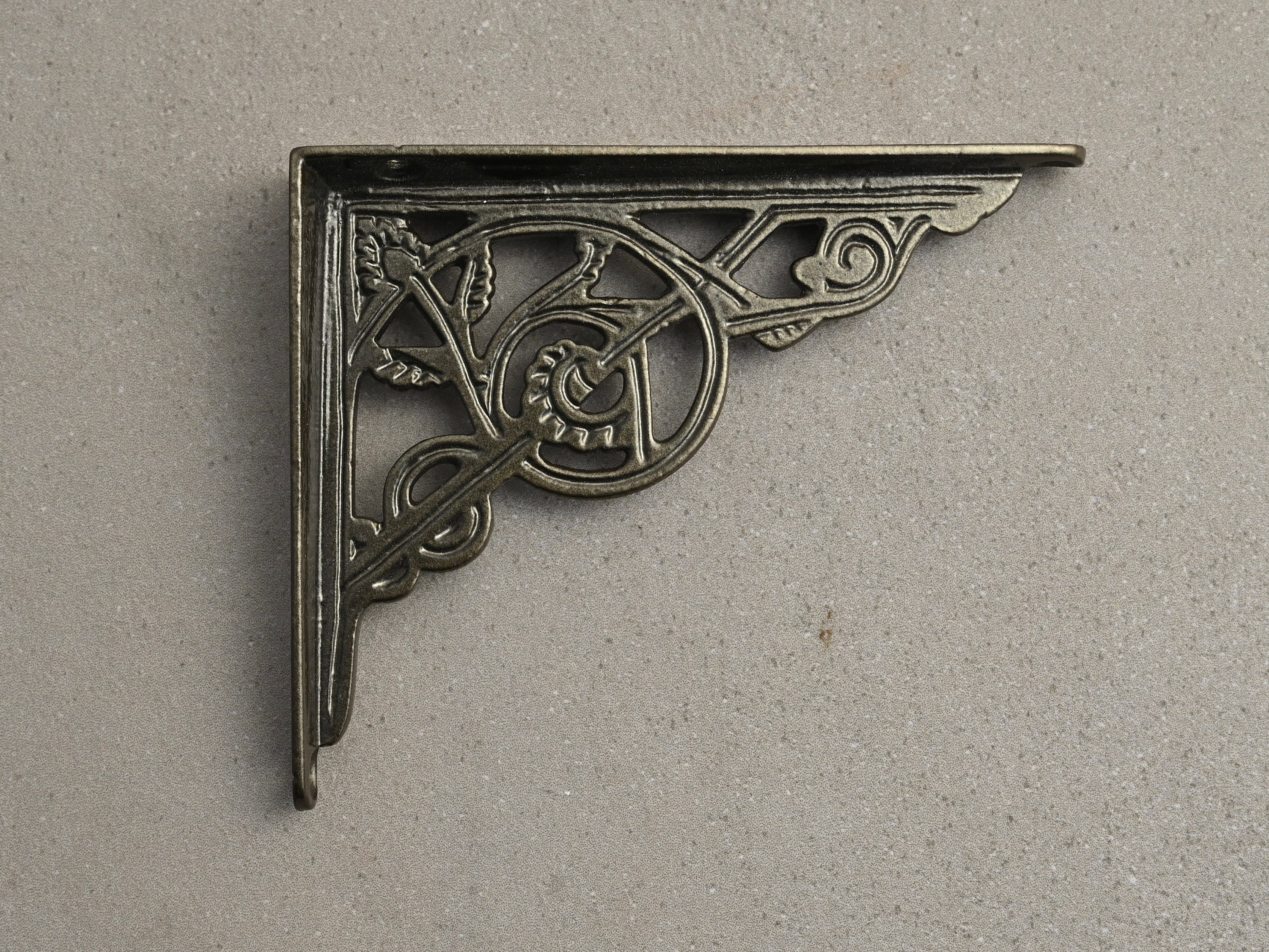 Antique Brass Shelf Brackets Metal Cast Supports Toilet Book Etsy UK