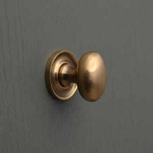 Light Aged Brass Cabinet Handles & Knobs | Solid Kitchen Cupboard Pulls ...