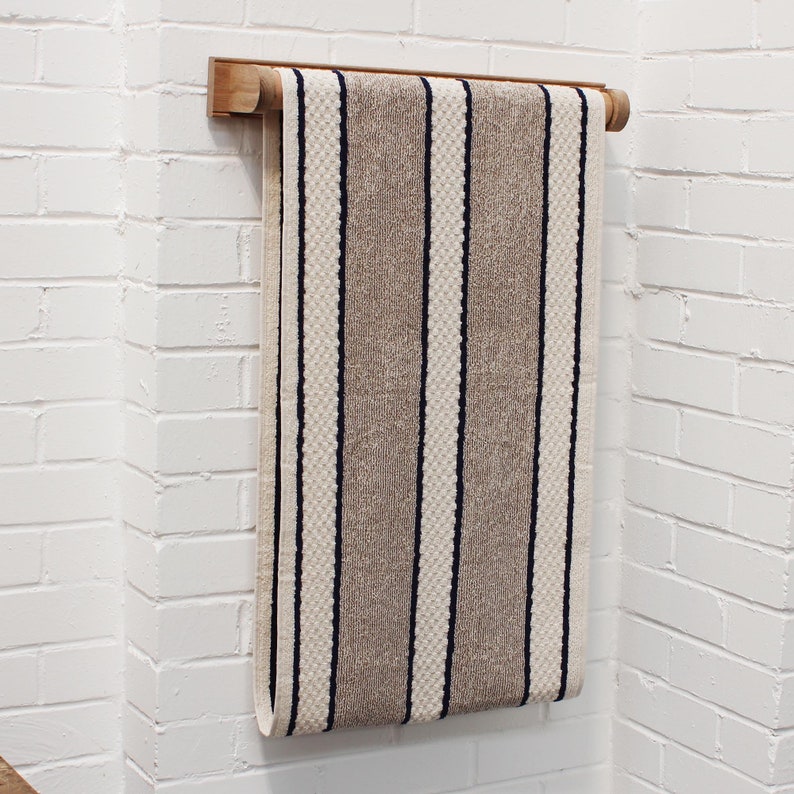 Oak roller towel rail Kitchen Bathroom Aga Towel Rail Old Traditional English Country Cottage Style Towel Rail image 1