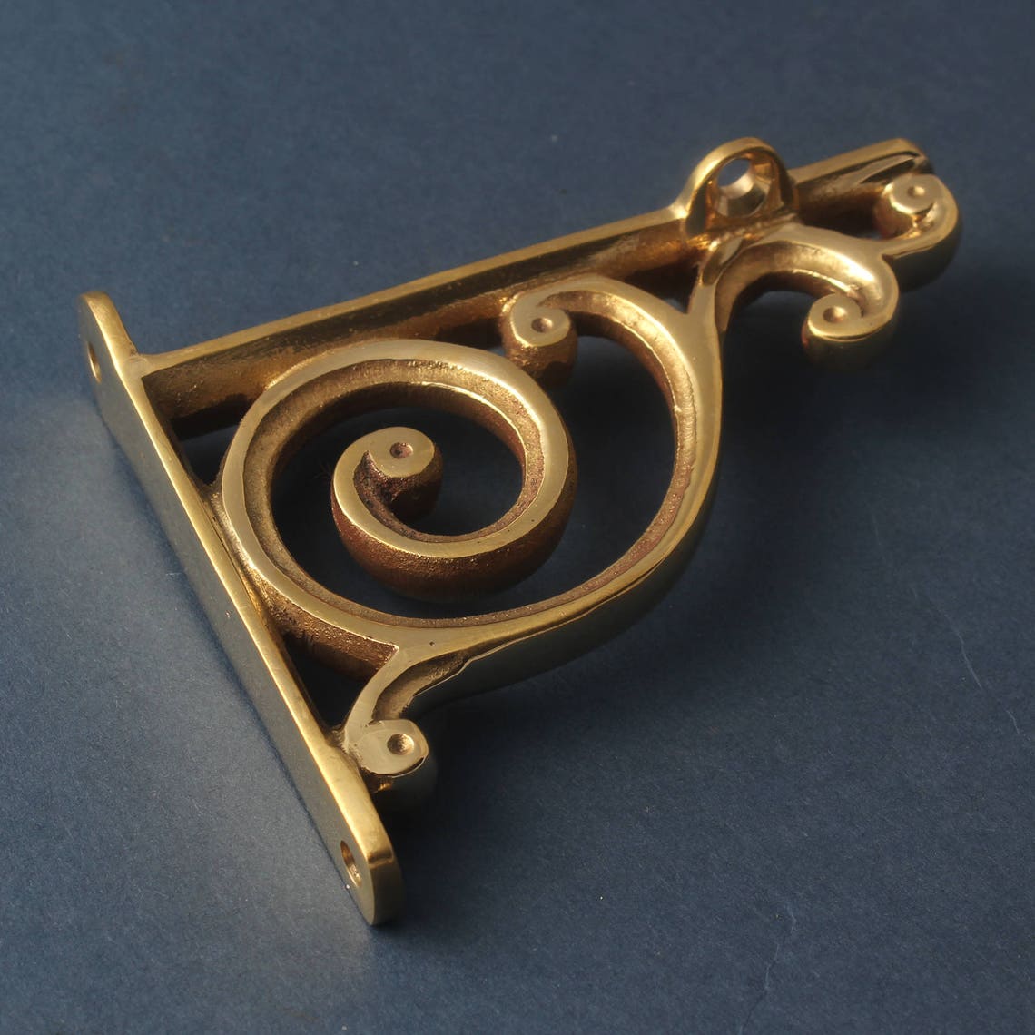 Brass 4 Victorian Shelf Bracket Antique Style Old Etsy UK