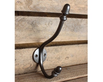 Cast Iron Wide Projection Wall Hook / Antique White or Pick - Etsy