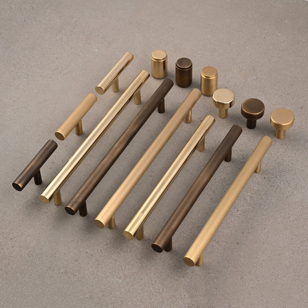 Solid Brass Bar Pull Handles Knobs Kitchen Cabinet Cupboard Handles Solid brass bar pull handles knobs kitchen cabinet cupboard handles