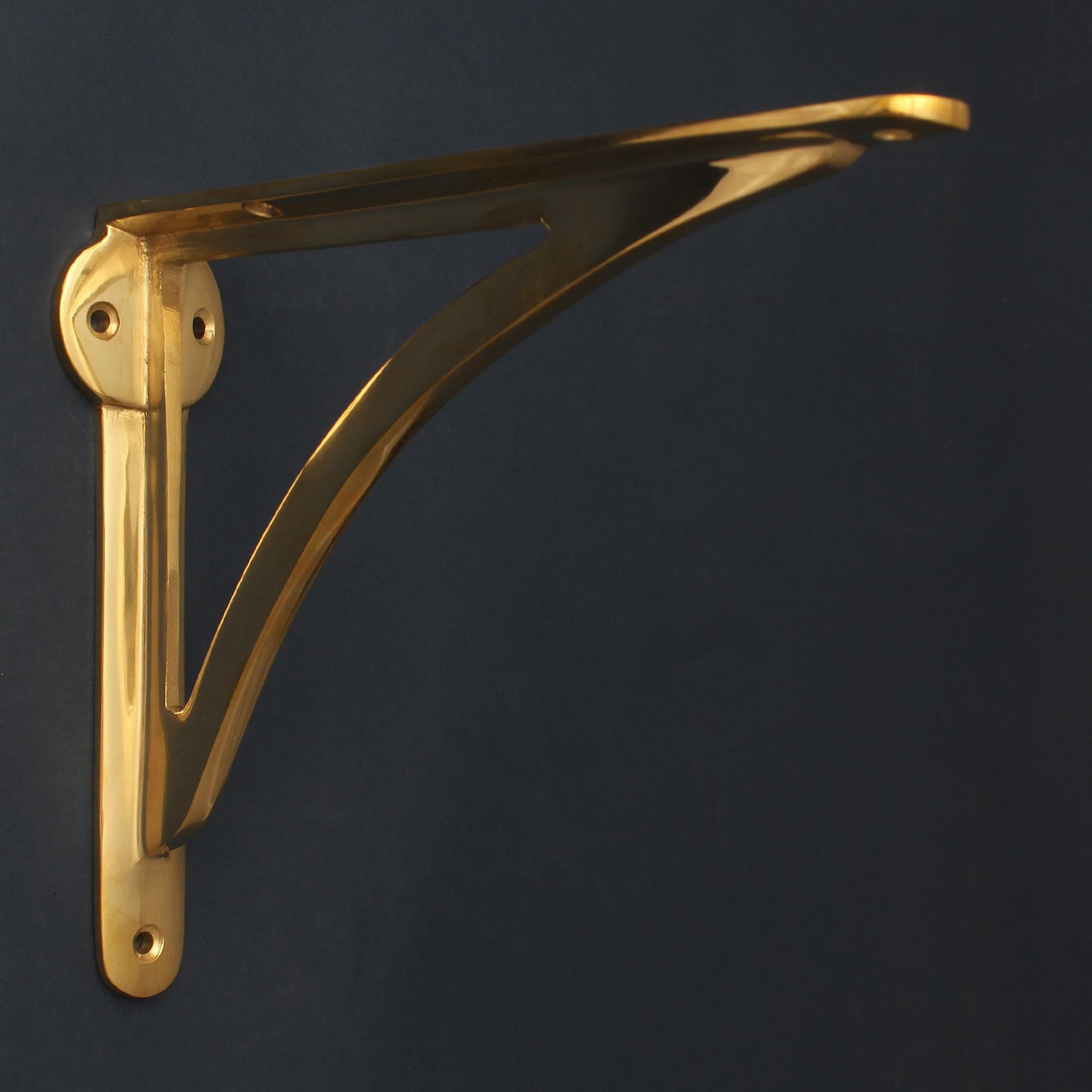 Brass Ironbridge Shelf Brackets Heavy Solid Cast Brass Etsy