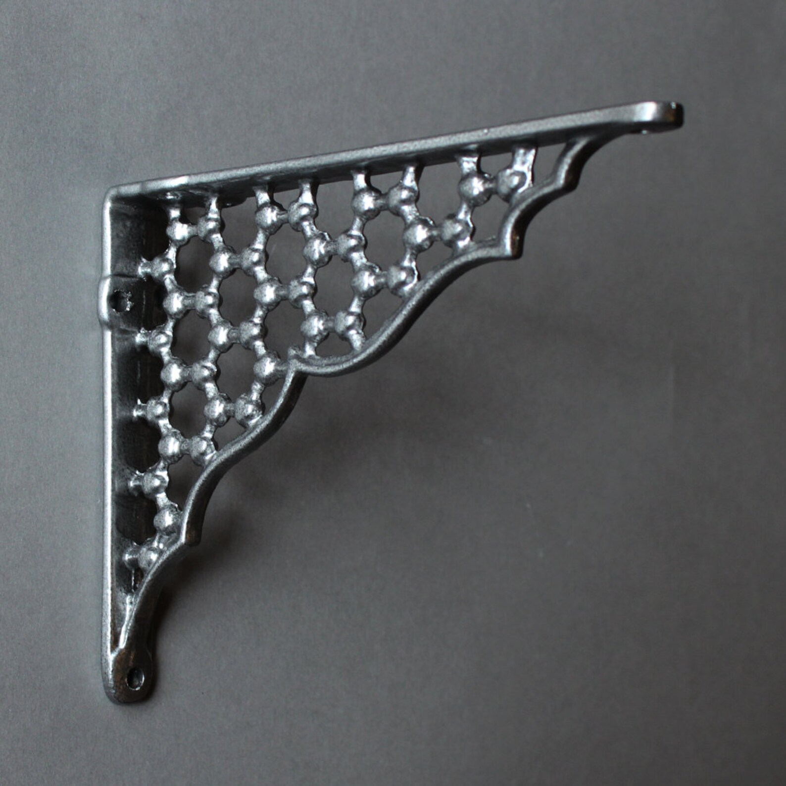 Pair of 6 X 5 Cast Iron Shelf Brackets Metal Etsy