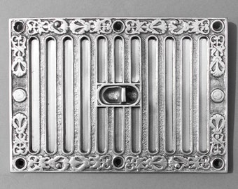 Polished Kenrick Hit & Miss Air Vent | Slotted Air Vent Indoor Chrome Style Vent · 9 x 6 Inch ·