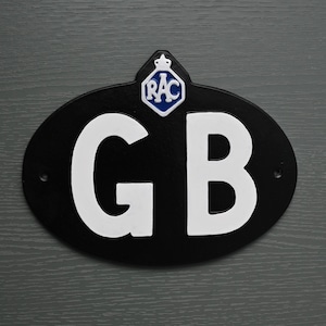 Emblema vintage GB RAC Touring - Emblema antigo estilo retrô para carros RAC, colecionável, vintage