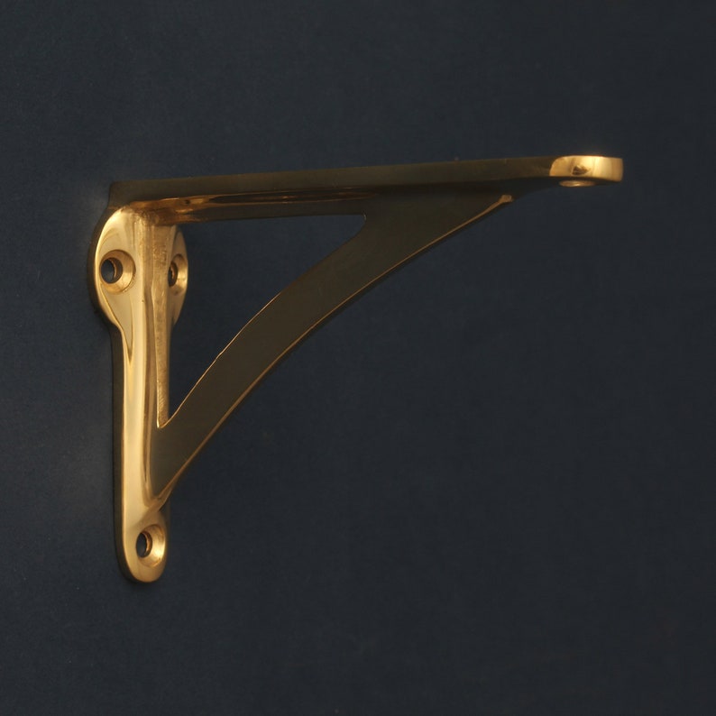 Brass Ironbridge Shelf Brackets Heavy Duty Solid Cast Brass Etsy