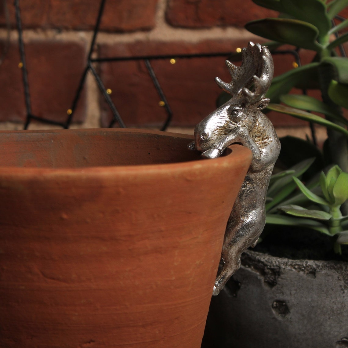 Animal Pot Hangers Home & Garden Planter Ornaments Wild Indoor Etsy UK