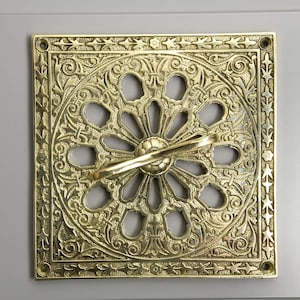 Antique Victorian Air Vents - Air Vents Slotted Decorative Ornate Beautiful Vents Cast Brass Aluminium Polished Hit & Miss Open / Close