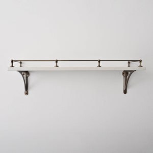 Brass Rail Shelf by Object Interface