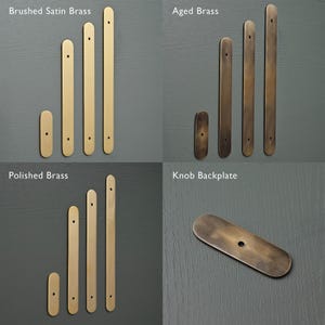 Solid Brass Knurled Pull Handles & Knobs | Kitchen Cabinet Cupboard Handles Modern Polished Aged Satin Brass Finishes Heavy Quality image 9