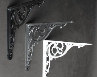 Cast Iron Shelf Bracket, 8x10 Majestic Victorian Style