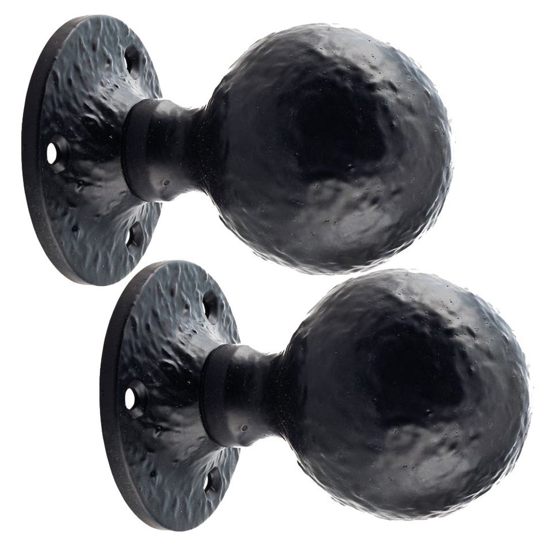 (CODE 16) CAST IRON HAMMERED BEATEN CUPBOARD KITCHEN DRAWER DOOR KNOBS