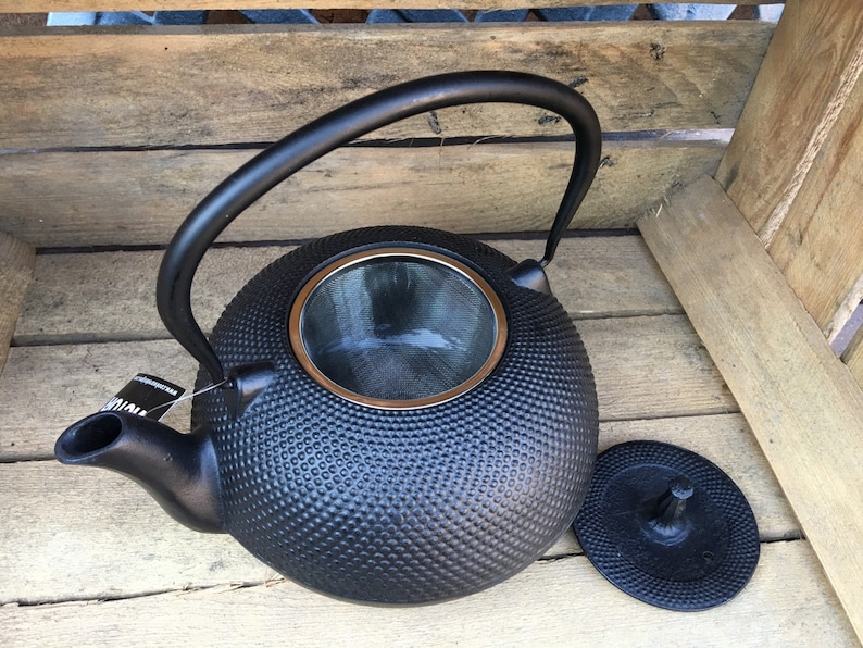 Cast Iron Japanese Tea Pot Teapot / Kettle Large 1.5L Solid Etsy