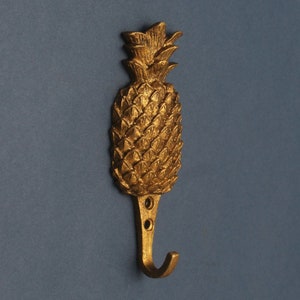 Pineapple Gold Hook - Wall Jungle Boho Bedroom Bathroom Hooks Metal
