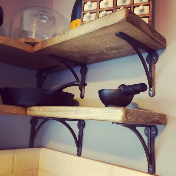 Wrought iron shelves for kitchen deals