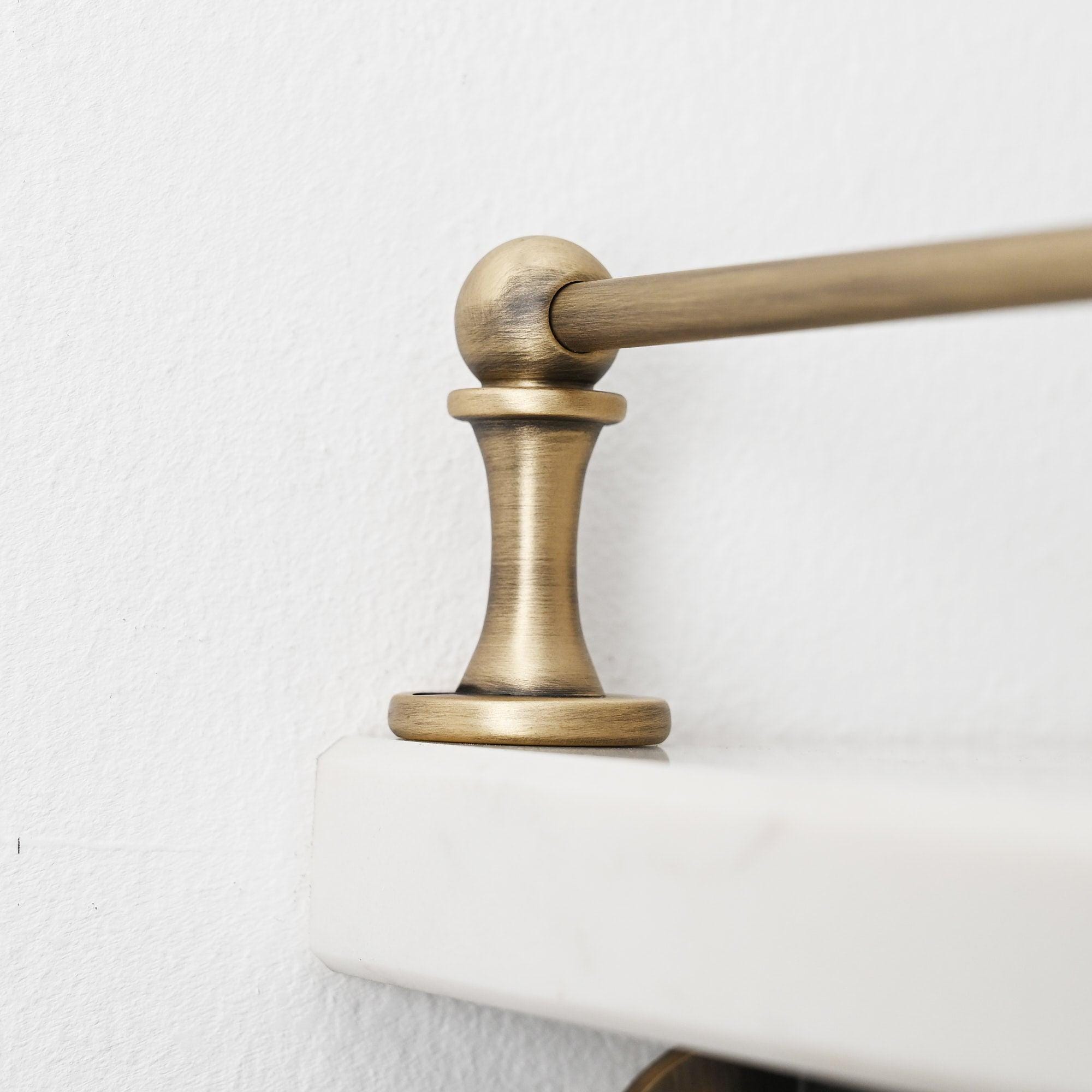 Antique Brass Gallery Rail | Kitchen Fiddle Tipping Shelf Rail Solid ...