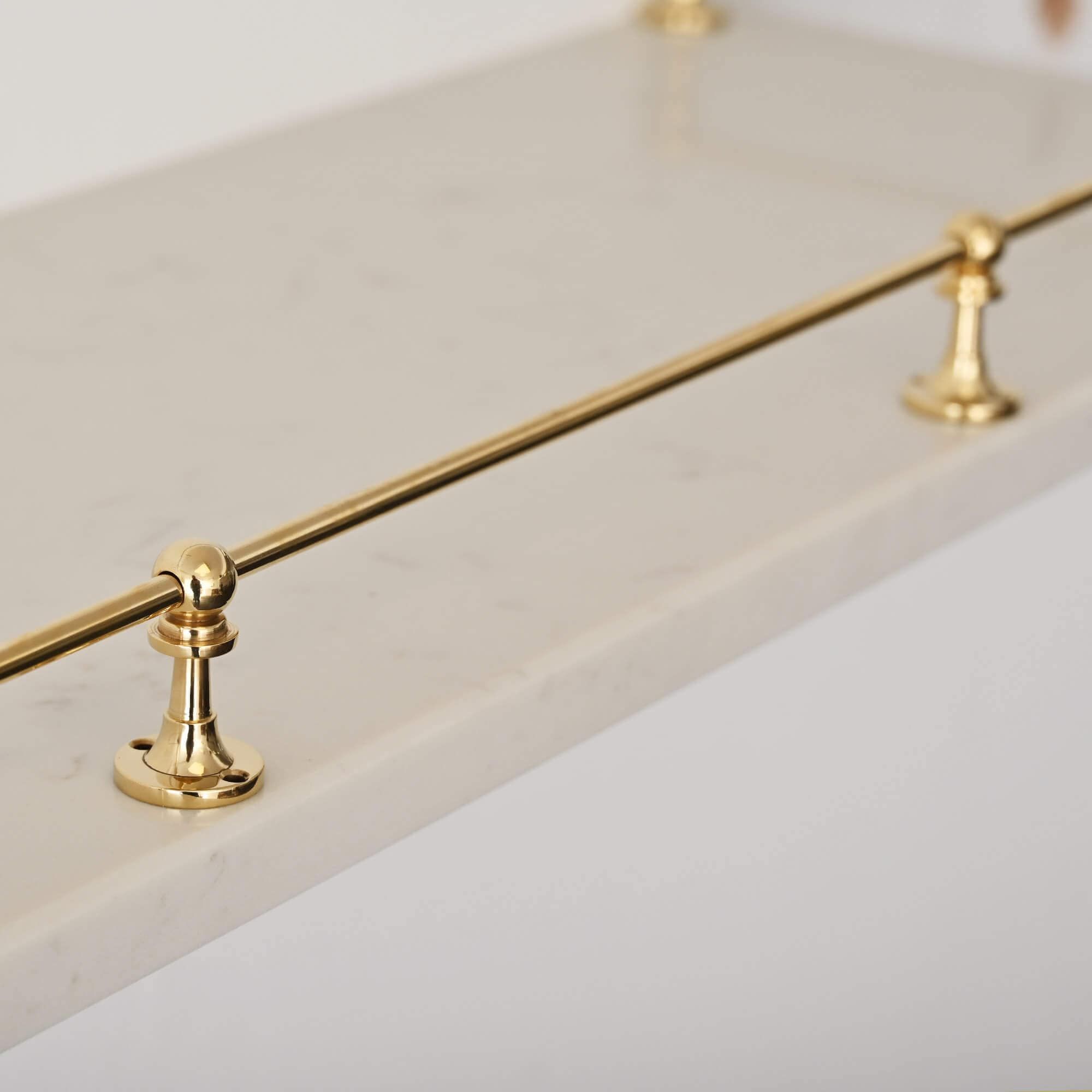 Fiddle Rails Uk Victorian Polished Brass Gallery Rail | Kitchen Fiddle Tipping Shelf ...