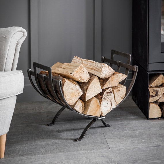 Home Furniture Diy Metal Log Basket Log Holder Log Basket