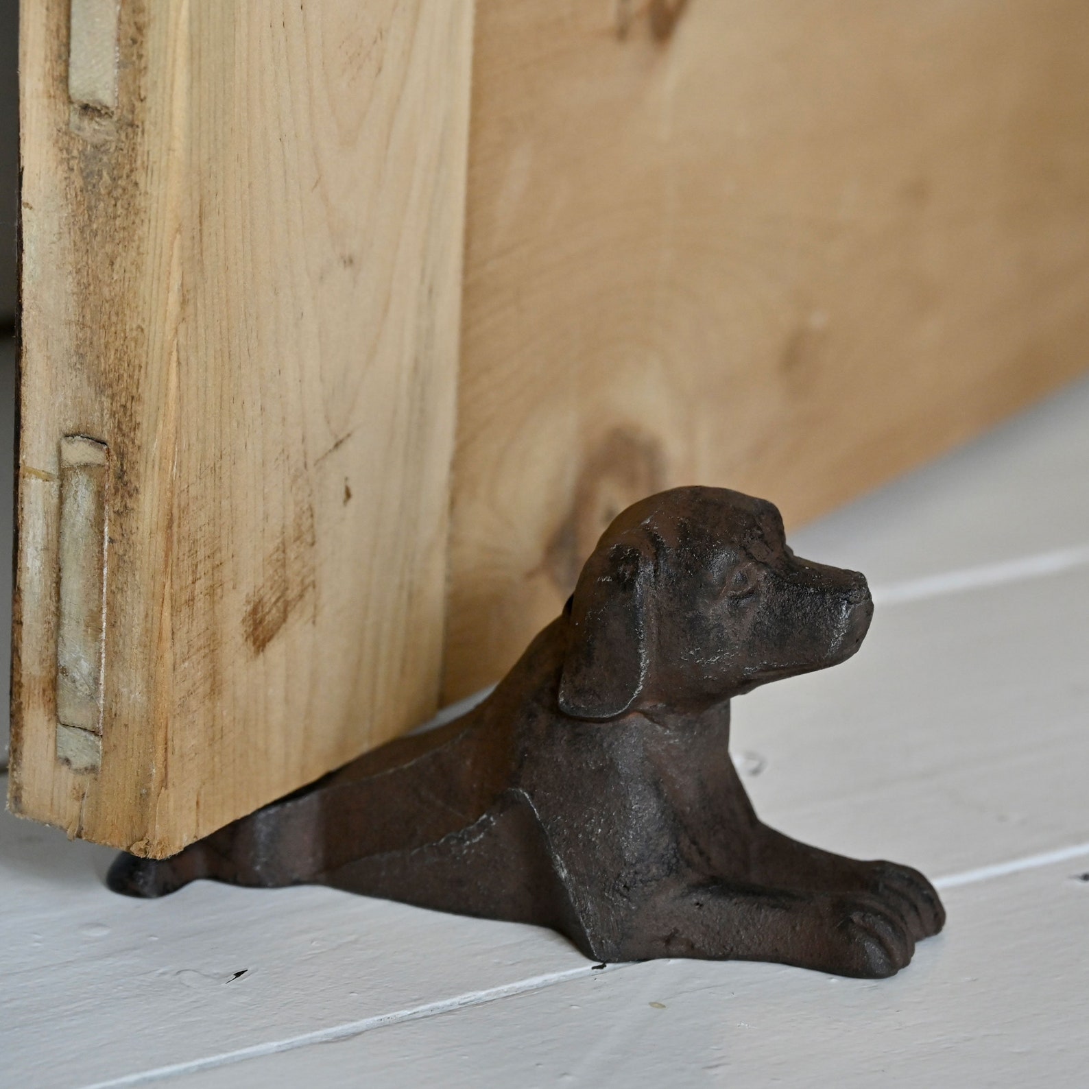 Lying Dog Tail Door Stop Wedge Ornament Opener Heavy Etsy