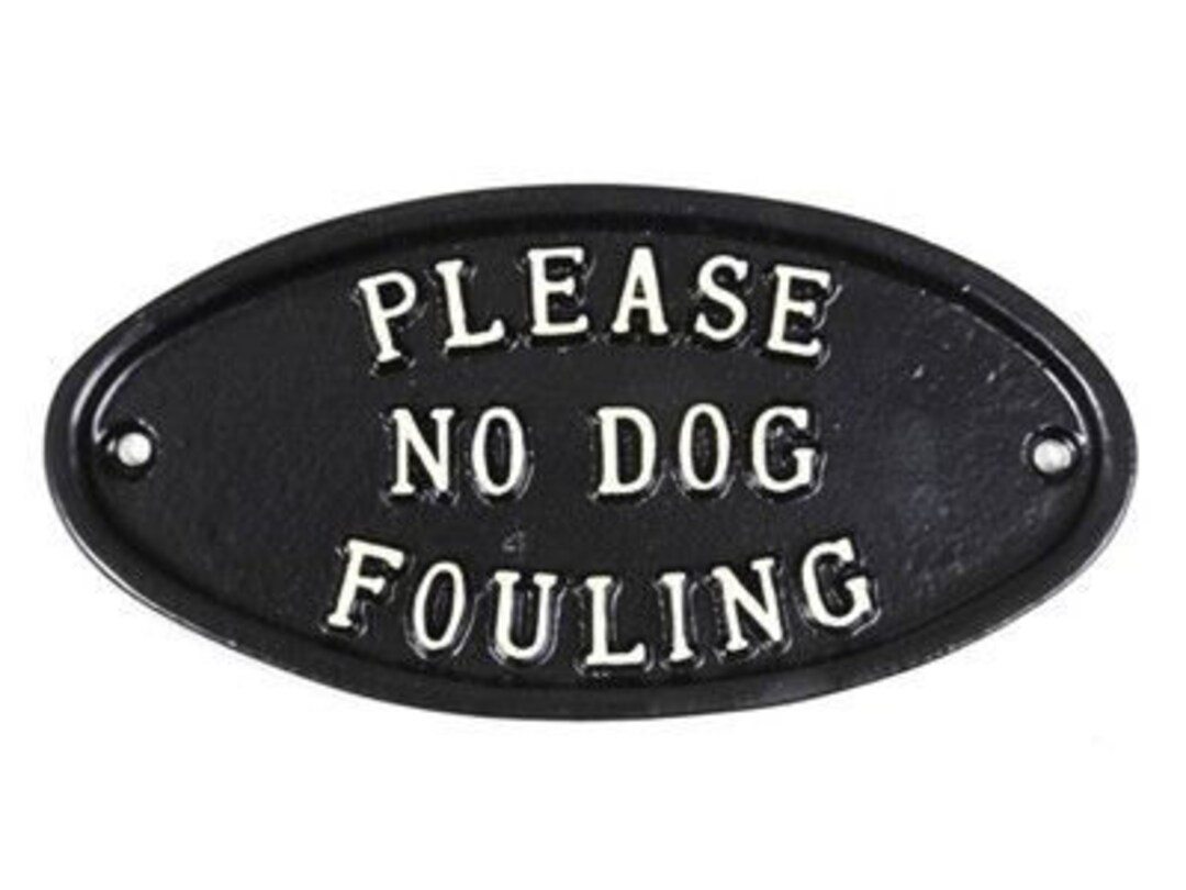 Please No Dog Fouling Warning Sign No Dog Fouling, Dog Pet Warning Gate ...