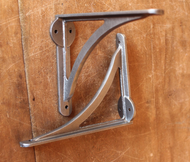 2 X Antique Cast Iron Shelf Brackets Rustic Victorian Etsy UK
