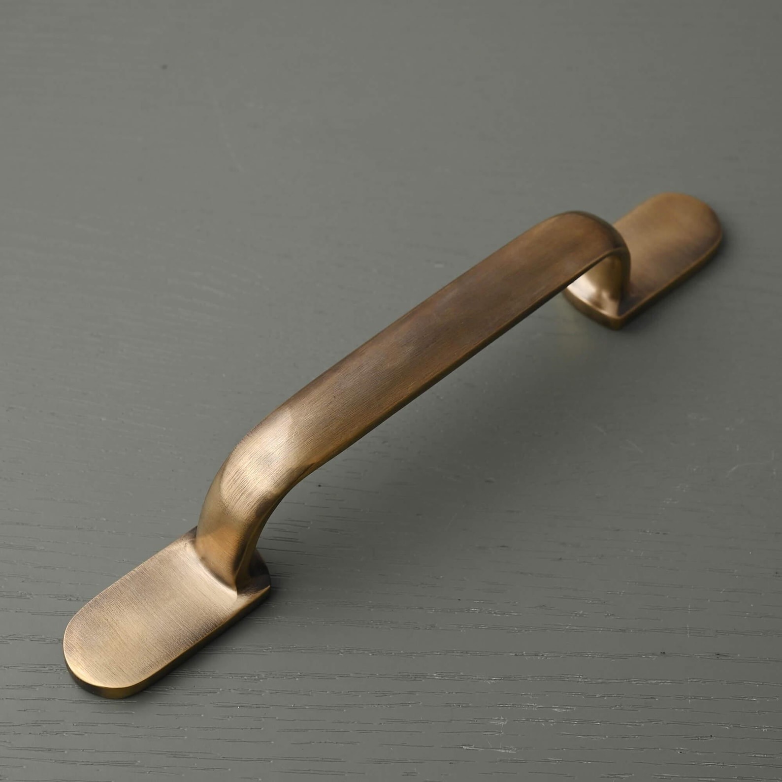 Light Aged Brass Cabinet Handles & Knobs | Solid Kitchen Cupboard Pulls ...