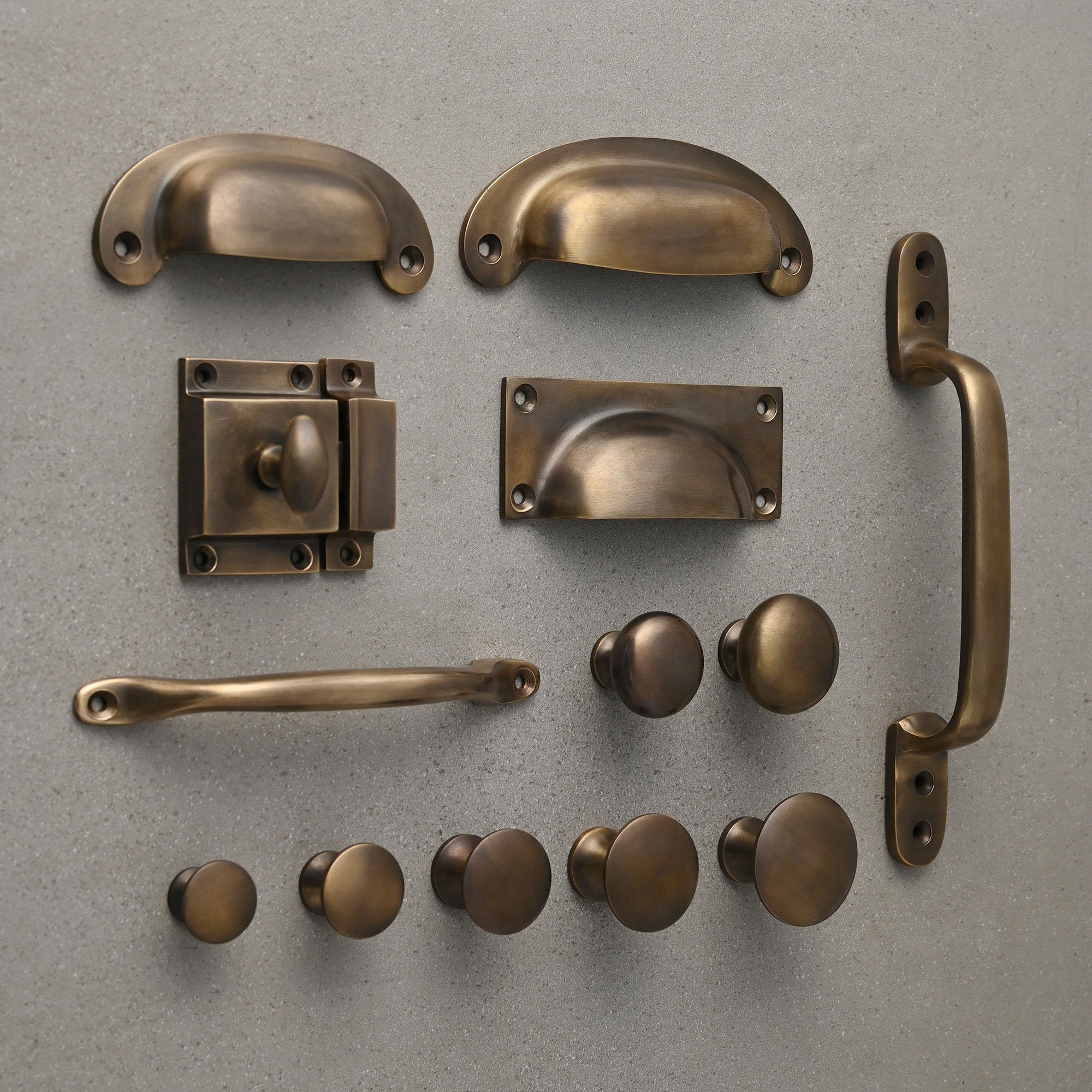 Brushed Brass Cabinet Knobs at