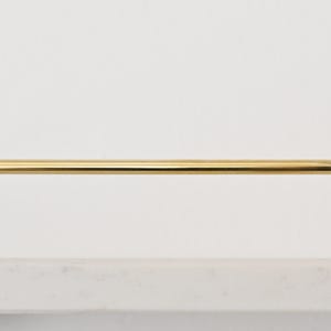 Polished Brass Gallery Rail | Kitchen Tipping Shelf Fiddle image 3