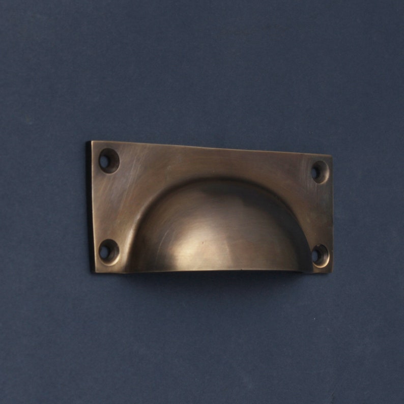 Aged Brass Kitchen Handles Drawer Cup Pulls & Knobs Antique Etsy