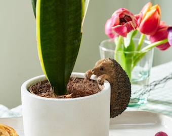 Resin Igel Topfhänger | Indoor Outdoor Garten Dekor