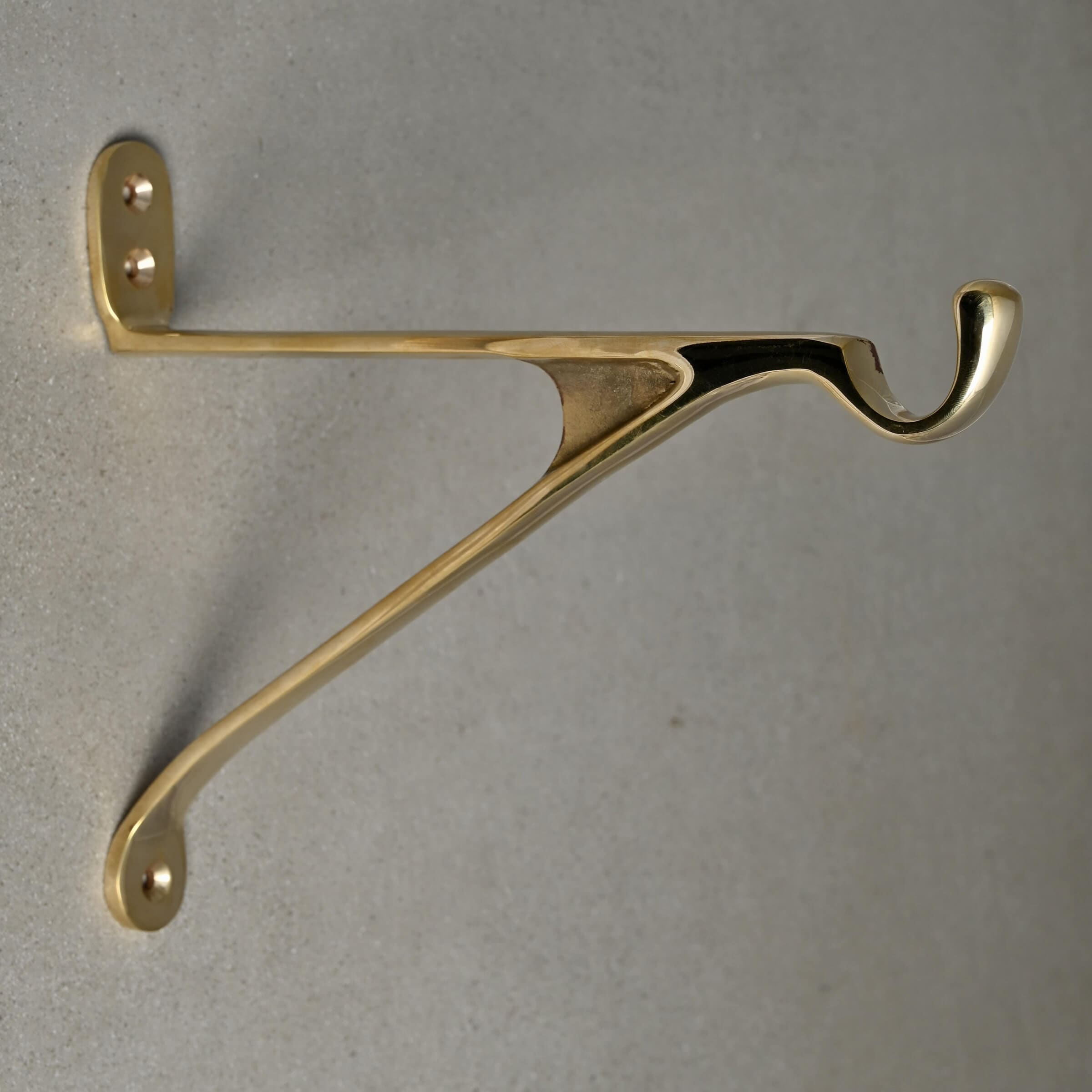 Cast Iron & Brass Hanging Hook Bracket - Plant, Lantern, Basket, Fire Bucket Bracket, Light, Outdoor Indoor  British Heavy Duty