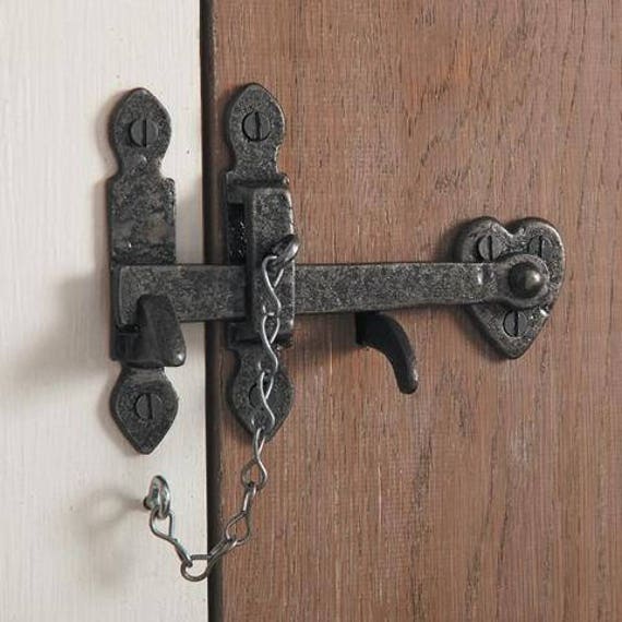 Antique Black Cast Iron Thumb Latch Set Door Set Latch Suffolk Etsy