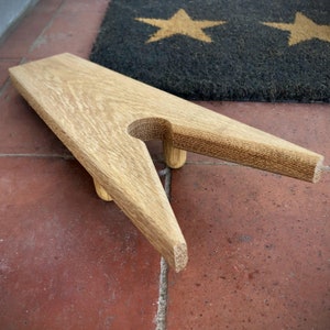 Solid Oak Boot Jack - Shoe Remover Boot Muddy Remover Shoehorn